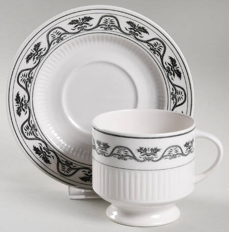 Hamilton Flat Cup & Saucer Set