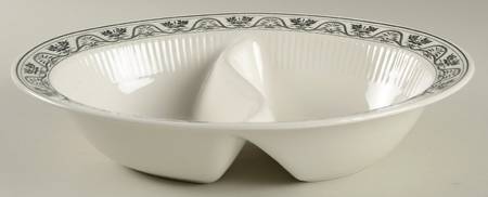 Hamilton 11" Oval Divided Vegetable Bowl
