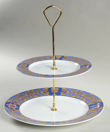 Celebrations 2 Tiered Serving Tray (Dinner & Salad Plate)