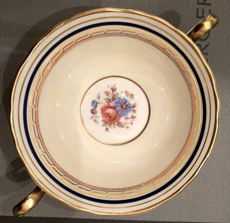 7486 Cobalt Flat Cream Soup Bowl