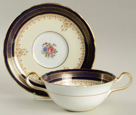 7394 Flat Cream Soup Bowl & Saucer Set