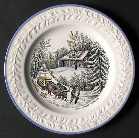 American Ways & Days (Blue Trim) Salad Plate