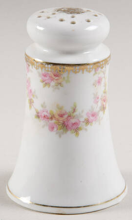 Bridal Rose (Smooth, Gold Edge) Salt Shaker