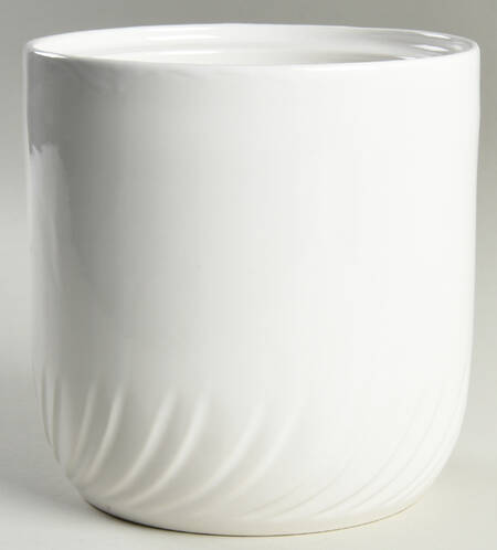 White Large Canister No Lid