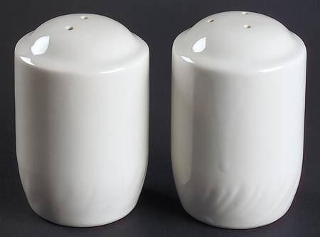 White Salt & Pepper Set
