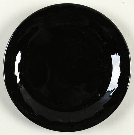 Black Salad Plate