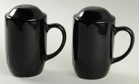 Black Stove Top Salt & Pepper Set