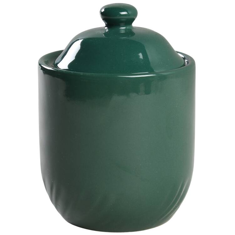 Hunter Green Small Canister & Lid