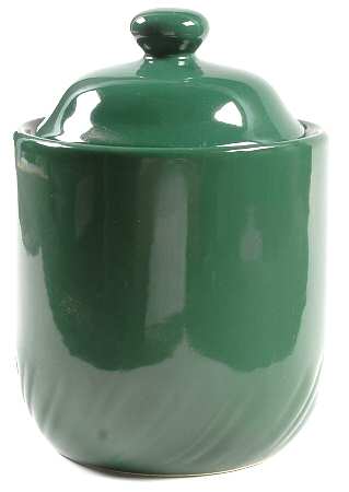 Hunter Green Medium Canister & Lid