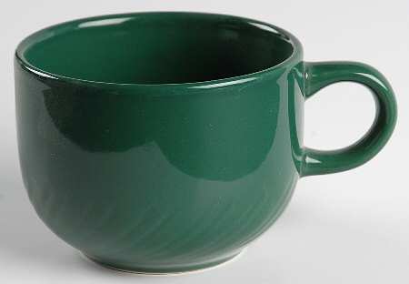 Hunter Green Flat Cup