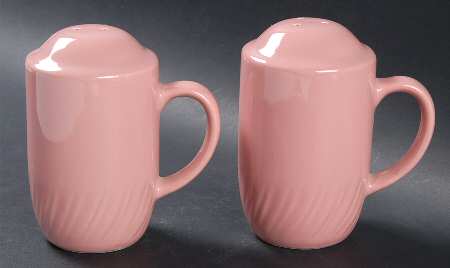 Pink Rose Stove Top Salt & Pepper Set