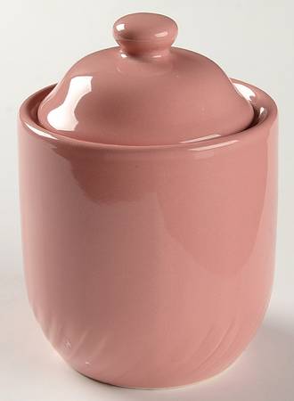 Pink Rose Small Canister & Lid