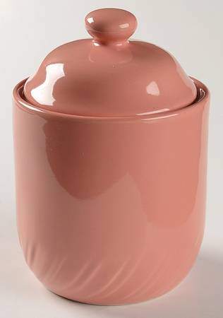Pink Rose Large Canister & Lid