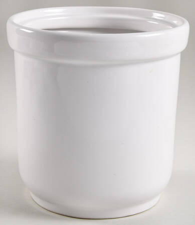 White Large Canister No Lid