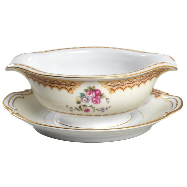 ALB11 Gravy Boat with Attached Underplate