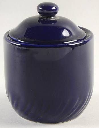 Cobalt Sugar Bowl & Lid