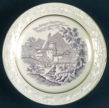 Italian Scenery Mulberry Saucer