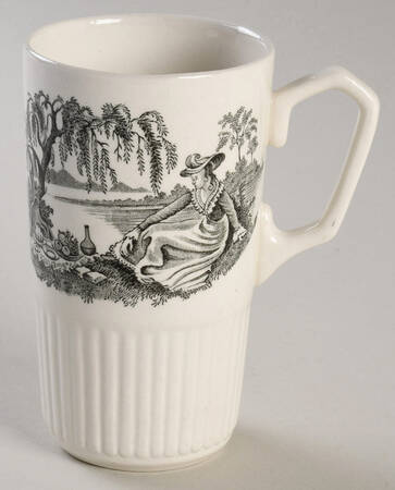 Minuet Black (Older, Wm  Adams Bcskstmp) Irish Coffee Cup
