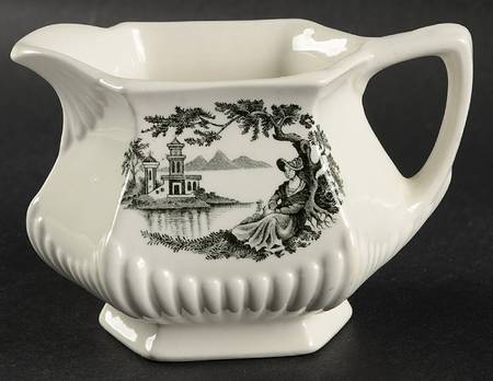 Minuet Black (Older, Wm  Adams Bcskstmp) Creamer