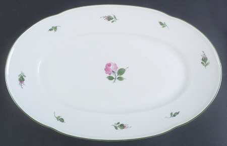 Vienna Rose 15" Oval Serving Platter