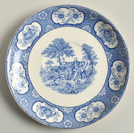 Blue Lawnton Saucer for Cream Soup Bowl