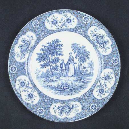 Blue Lawnton Bread & Butter Plate
