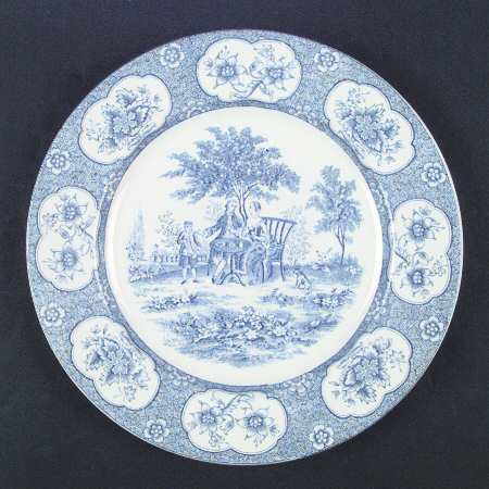 Blue Lawnton Dinner Plate