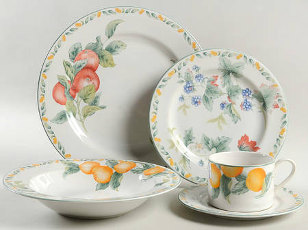 Country Fruit 5 Piece Place Setting