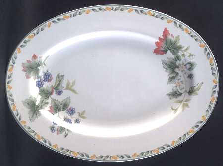 Country Fruit 14" Oval Serving Platter