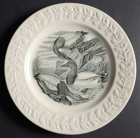 Birds of America Black Dinner Plate