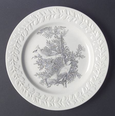 Birds of America Black Dinner Plate