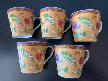 Tuscany Rose Flat Cup