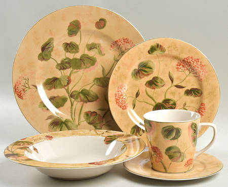 Asian Antique 5 Piece Place Setting