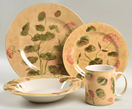 Asian Antique 4 Piece Place Setting