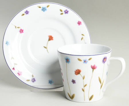 Viola Flat Cup & Saucer Set
