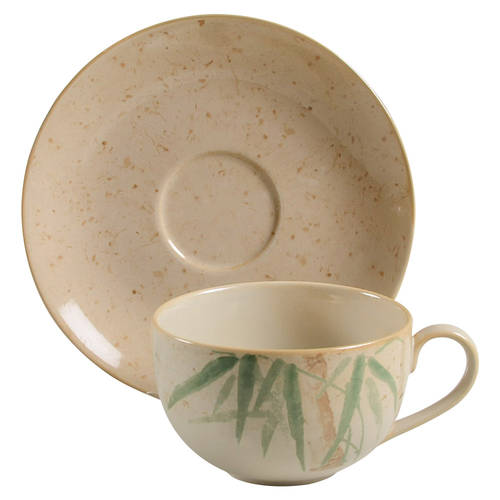 Rangoon Flat Cup & Saucer Set