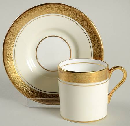 Sandringham (Smooth) Flat Demitasse Cup & Saucer Set
