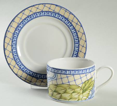 Le Verdure Flat Cup & Saucer Set