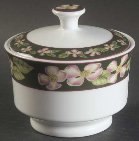 Dogwood Sugar Bowl & Lid