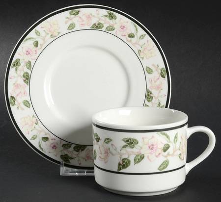 Tara Flat Cup & Saucer Set