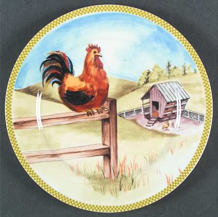 Ol' Mcdonald Accent Dinner Plate