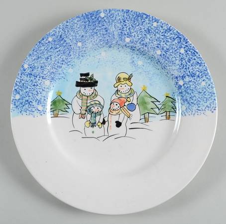 Snowman Dinner Plate