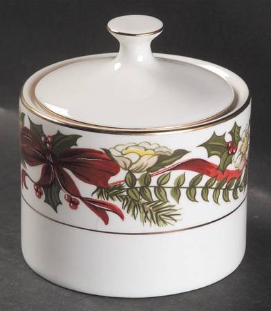 Santa Sugar Bowl & Lid