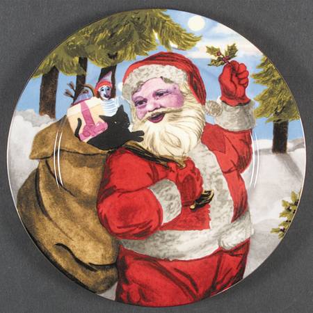 Santa Accent Dinner Plate
