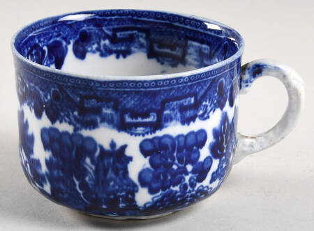 Willow Blue (Scalloped) Flat Cup