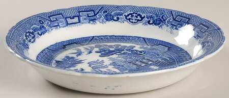 Willow Blue (Scalloped) Coupe Soup Bowl