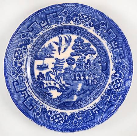 Willow Blue (Scalloped) Salad Plate