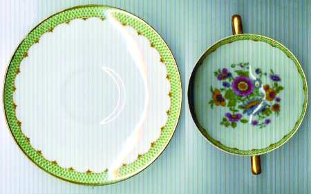 AHR314 Flat Cream Soup Bowl & Saucer Set