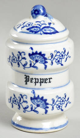 Blue Onion Pepper Shaker