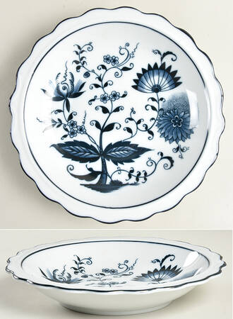 Blue Onion 9" Round Vegetable Bowl